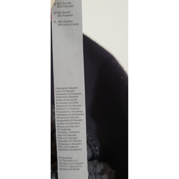 Fresh Clean Tees Mens Sweatshirt Black Size L Full Zip Long Sleeve Fleece 1260 - Picture 5 of 5